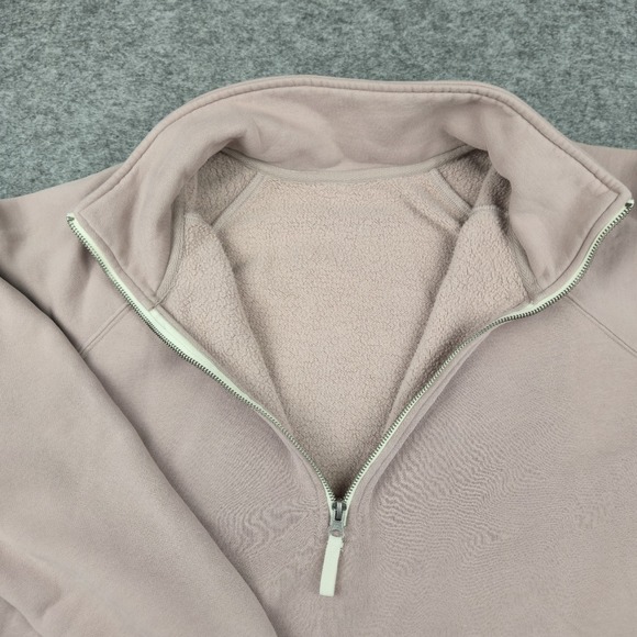 Vuori Restore Half Zip Pullover Women's Sweater Size XL Mock Neck Dusk Pink - Picture 4 of 10